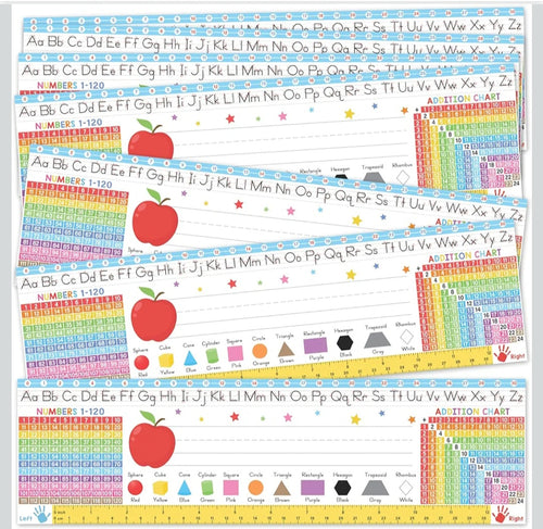 30 Self Adhesive Desk Name Tags 14"x4" Classroom Student Labels School Supplies