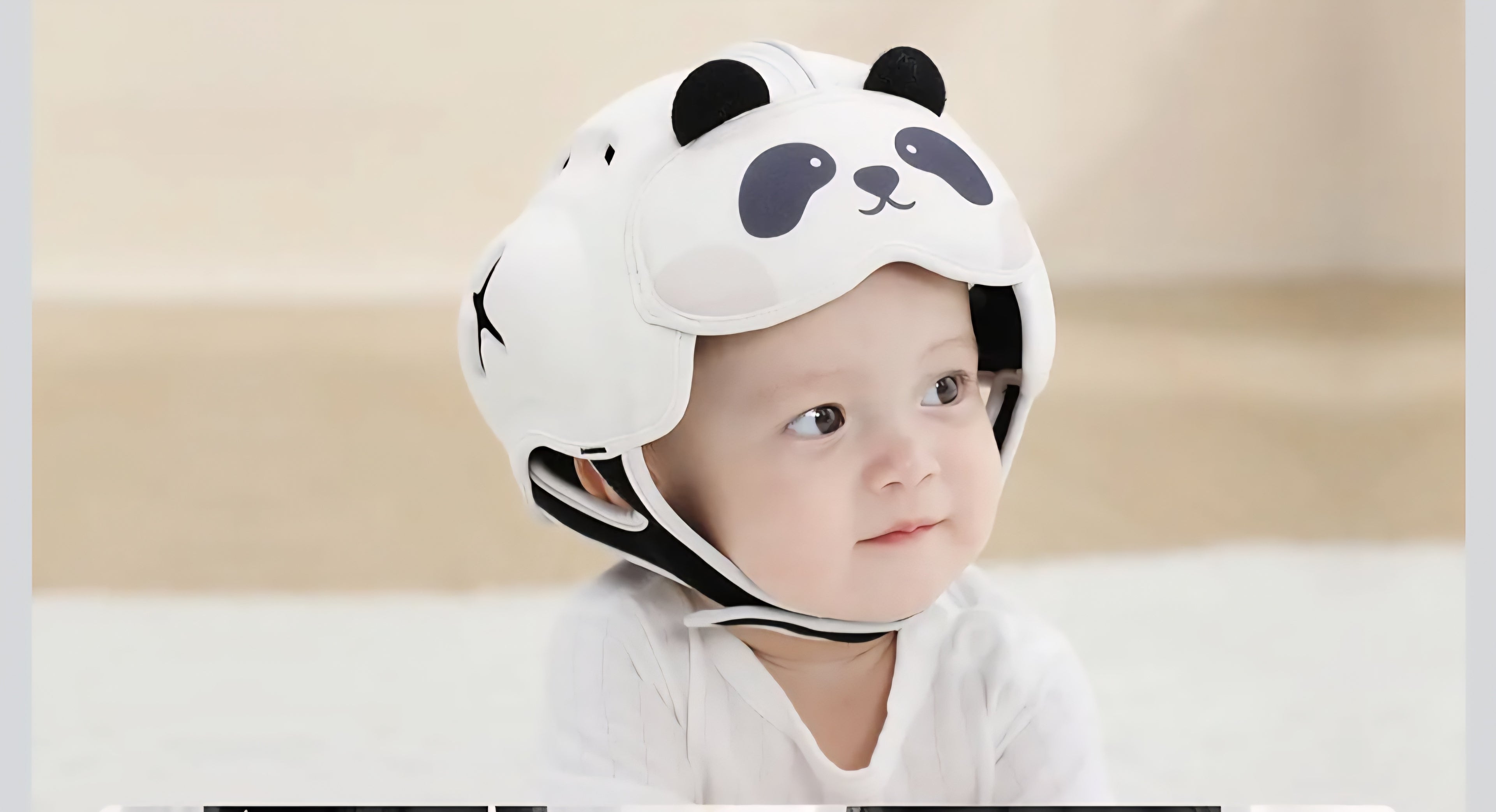 Mambobaby Head Guard Helmet for Infants 6–24 Months Panda Bear