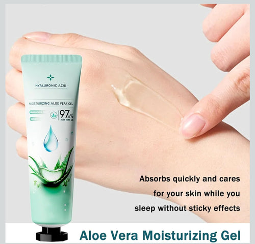 Aloe Vera Moisturizing Gel Lot of 2 – 30g Each with Hyaluronic Acid